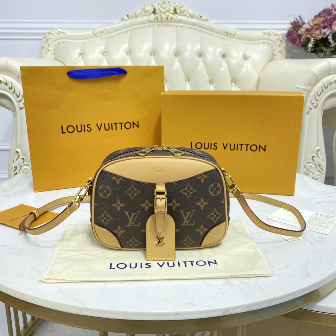 Louis Vuitton MINI DEAUVILLE Tote Handbag Monogram M45528